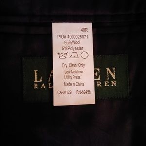 Navy Pinstripe Lauren Ralph Lauren Blazer 40R